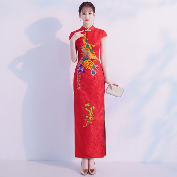 fashion red womens long s-4xl cheongsam chinese style qipao dress spring summer slim party dresses lady button vestido
fashion red womens long s-4xl cheongsam chinese style qipao dress spring summer slim party dresses lady button vestido