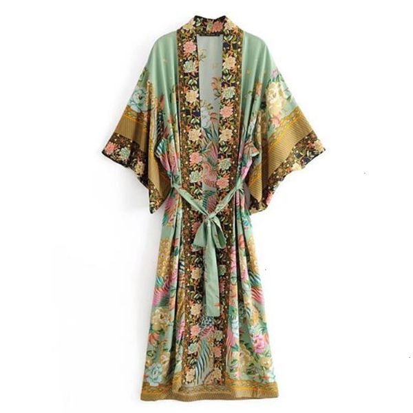 womens clothing women blouse v neck peacock flower print long kimono shirt ethnic new lacing sashes long cardigan blouse femme, White
womens clothing women blouse v neck peacock flower print long kimono shirt ethnic new lacing sashes long cardigan blouse femme, White