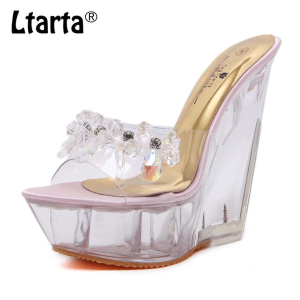 ltarta glass drill crystal wedge slippers female summer platform non-slip platform--style ultra-high-heel sandals lfd, Black
ltarta glass drill crystal wedge slippers female summer platform non-slip platform--style ultra-high-heel sandals lfd, Black