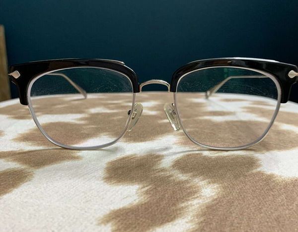 half frame square eyeglasses glasses silver black frames eyewear optical frame 53mm sun glasses eye wear with case bo
half frame square eyeglasses glasses silver black frames eyewear optical frame 53mm sun glasses eye wear with case bo