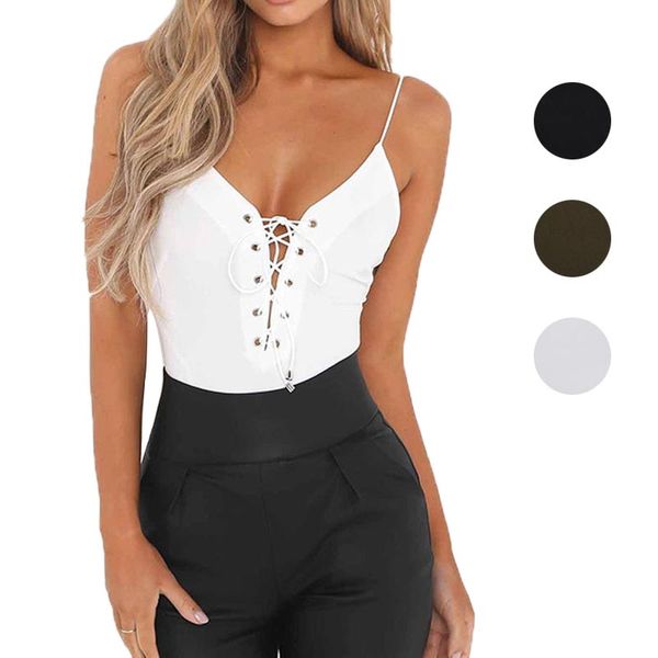 newly women lace up bodysuit summer backless jumpsuit deep v neck playsuit bodycon overalls fdm, Black;white
newly women lace up bodysuit summer backless jumpsuit deep v neck playsuit bodycon overalls fdm, Black;white