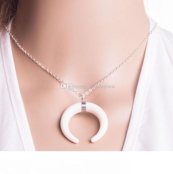 various colors silver gold plated wire wrap double horn & moon crescent bone tusk shape jade stone pendant necklaces
various colors silver gold plated wire wrap double horn & moon crescent bone tusk shape jade stone pendant necklaces