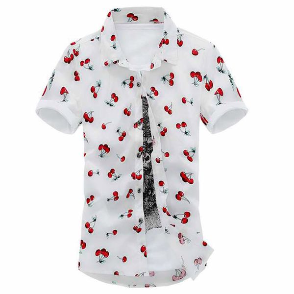 fashion mens short sleeve hawaiian shirt hc plus size summer casual floral shirts for men, White;black
fashion mens short sleeve hawaiian shirt hc plus size summer casual floral shirts for men, White;black