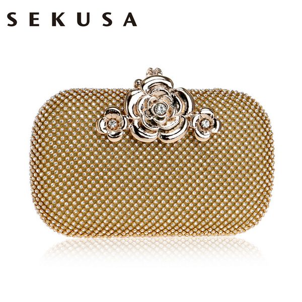 sekusa rhinestones women evening bag small female party flower metal day clutch silver/gold/black crystal wedding handbags
sekusa rhinestones women evening bag small female party flower metal day clutch silver/gold/black crystal wedding handbags