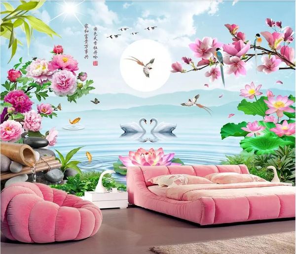 3d room wallpaper custom p non-woven mural flower nice moon peony magnolia lotus swan romantic tv background wallpaper for walls 3 d
3d room wallpaper custom p non-woven mural flower nice moon peony magnolia lotus swan romantic tv background wallpaper for walls 3 d