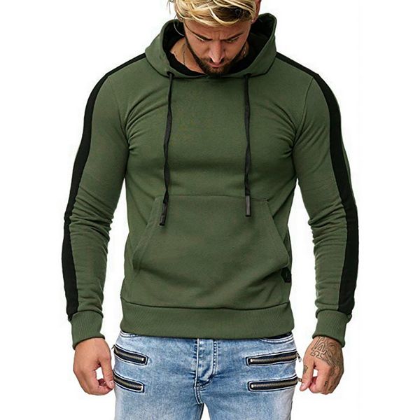 street style hoodies 2019 men autumn hoodie casual stripe splicing sweatshirts pocket patchwork slim fit hooded pullover, Black
street style hoodies 2019 men autumn hoodie casual stripe splicing sweatshirts pocket patchwork slim fit hooded pullover, Black
