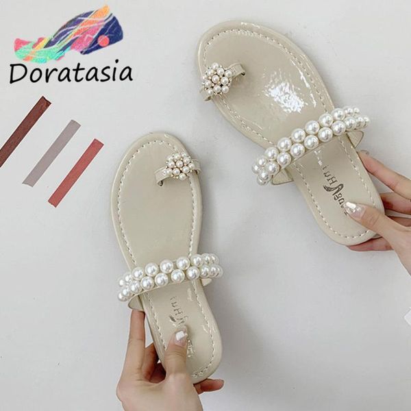 doratasia women flip flop low heel outdoor slip on shoes leisure slippers women pearl fashion slippers, Black
doratasia women flip flop low heel outdoor slip on shoes leisure slippers women pearl fashion slippers, Black