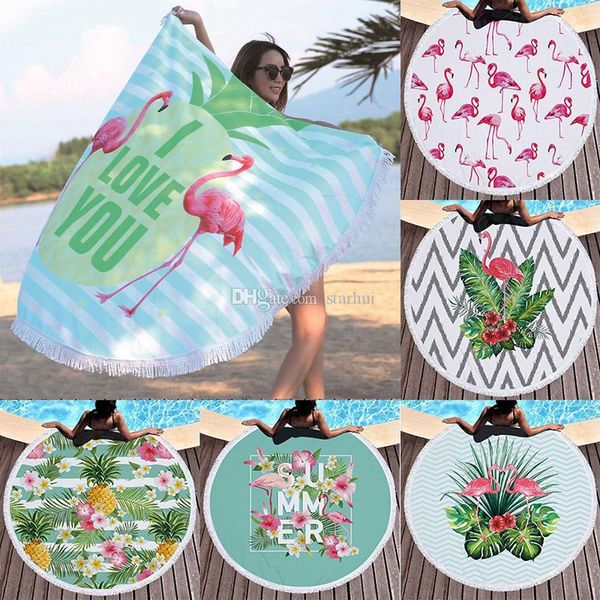 150cm round beach towel mat flamingos pattern pad microfiber yoga blanket mat bikini outdoors sports swimming bath towel wx9-654
150cm round beach towel mat flamingos pattern pad microfiber yoga blanket mat bikini outdoors sports swimming bath towel wx9-654