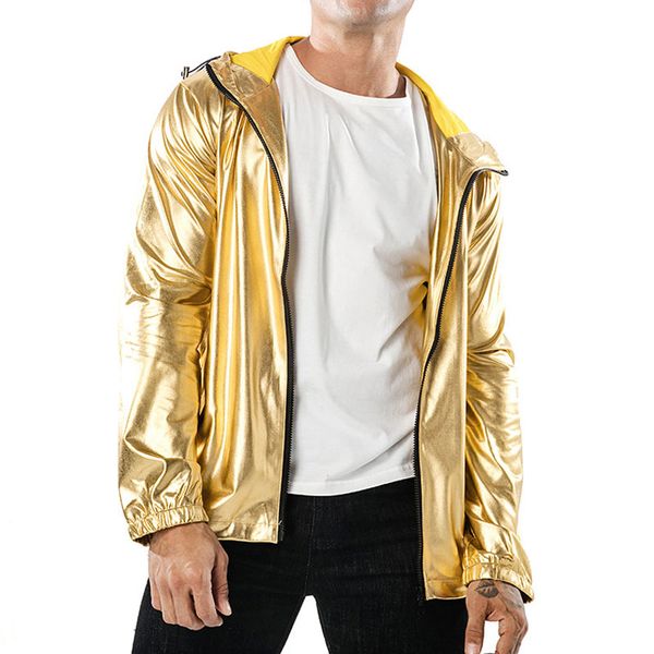 new men's jackets metallic color bomber jacket mens outerwear hooded spring coat femme zip up waterproof jackets, Black;brown
new men's jackets metallic color bomber jacket mens outerwear hooded spring coat femme zip up waterproof jackets, Black;brown