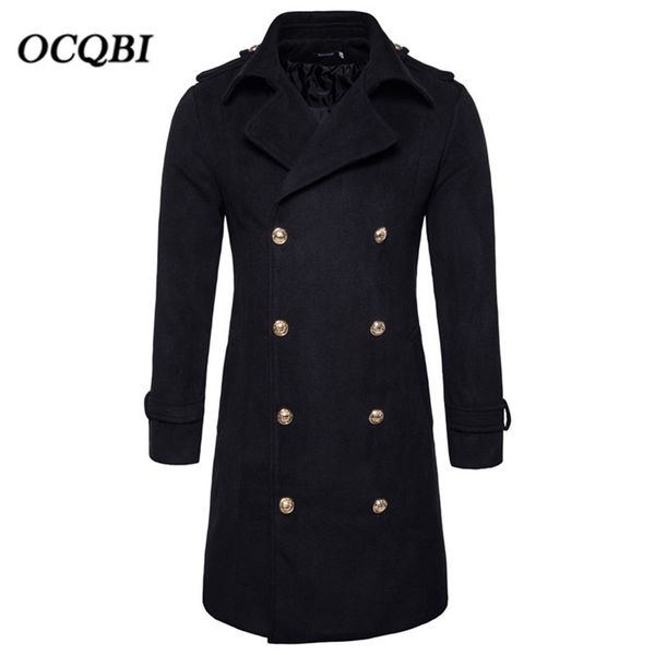 plus size 2018 double breasted slim smart casual mens coats overcoats fashion winter dress coat mens, Black
plus size 2018 double breasted slim smart casual mens coats overcoats fashion winter dress coat mens, Black