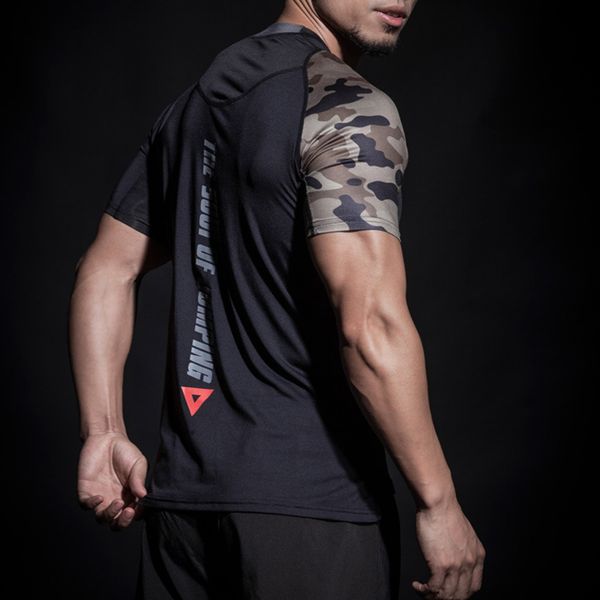 camouflage spliced rashgard men t-shirt men sport running compression shirts fitness gym shirt clothing dry fit crossfit, Black;red
camouflage spliced rashgard men t-shirt men sport running compression shirts fitness gym shirt clothing dry fit crossfit, Black;red