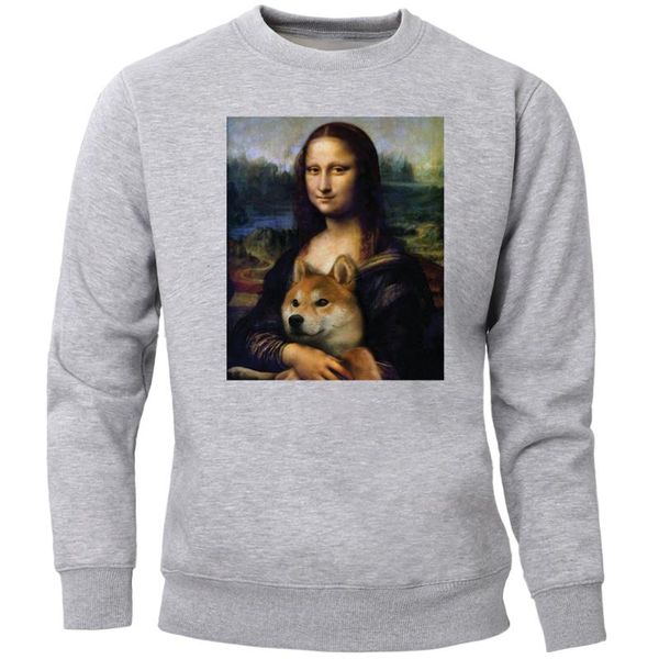 mona lisa and shiba inu sweatshirts hoodies men funny crewneck sweatshirt hoodie new style streetwear fleece warm print jumper, Black
mona lisa and shiba inu sweatshirts hoodies men funny crewneck sweatshirt hoodie new style streetwear fleece warm print jumper, Black
