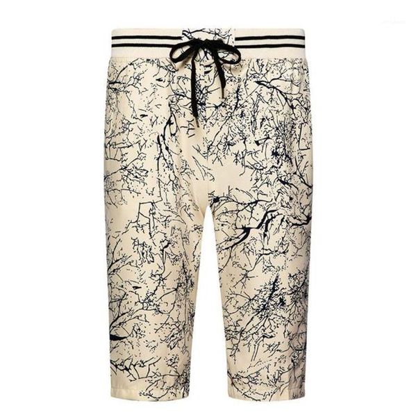 casual male beach pants summer drawstring apparel trendy designer loose short pants men printed shorts, White;black
casual male beach pants summer drawstring apparel trendy designer loose short pants men printed shorts, White;black