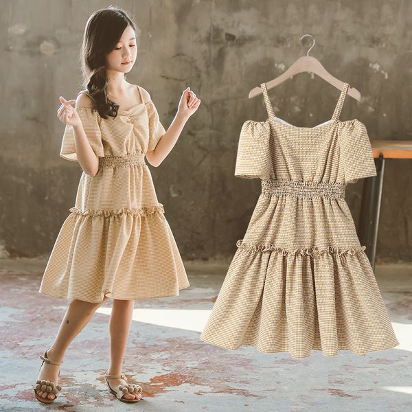 girls summer dress 2020 new sling girl lattice meringue high-end princess dress on behalf of tide, Red;yellow
girls summer dress 2020 new sling girl lattice meringue high-end princess dress on behalf of tide, Red;yellow