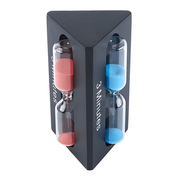 triangular hourglass colore sand clock 3/5/7 minutes hour meter - black
triangular hourglass colore sand clock 3/5/7 minutes hour meter - black