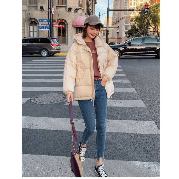 womens brand coat jackets fashion solid color hooded coat in winter womens new tide loose light thin bright down coat 4 colors, Black
womens brand coat jackets fashion solid color hooded coat in winter womens new tide loose light thin bright down coat 4 colors, Black