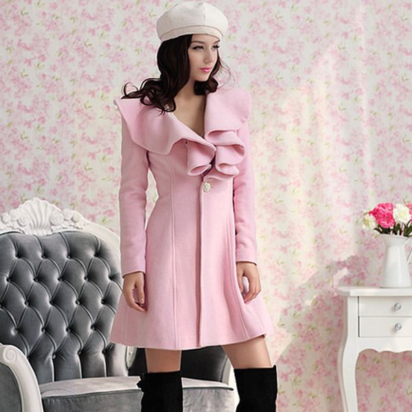 new droppshiping women winter warm ruffle coat basic coats solid regular single button wool blend trench falbala jacket dg88, Black
new droppshiping women winter warm ruffle coat basic coats solid regular single button wool blend trench falbala jacket dg88, Black