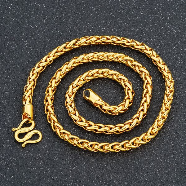 mens necklace hip hop chain 18k yellow gold filled cool male classic solid choker jewelry gift, Silver
mens necklace hip hop chain 18k yellow gold filled cool male classic solid choker jewelry gift, Silver