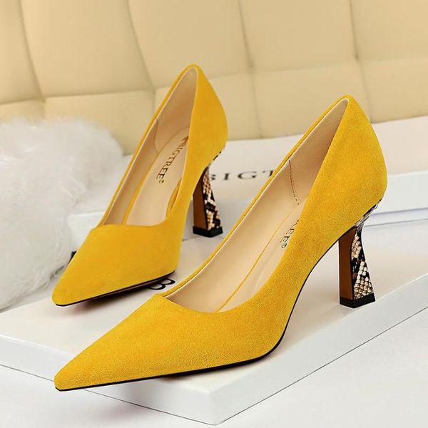 2020 spring new women classics pumps fashion dress flock wedding banquet shoes thin heels buckle high heels, Black
2020 spring new women classics pumps fashion dress flock wedding banquet shoes thin heels buckle high heels, Black