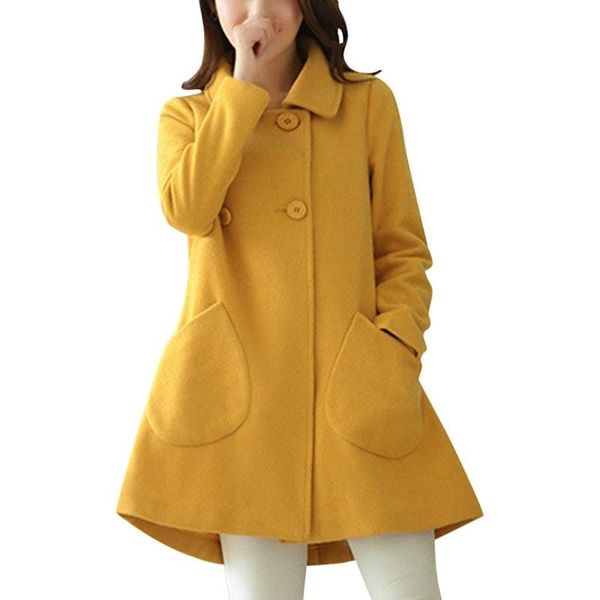2019 autumn winter wool coat female plus size new women coats thick korean temperament women's outerwear woolen jacket, Black
2019 autumn winter wool coat female plus size new women coats thick korean temperament women's outerwear woolen jacket, Black