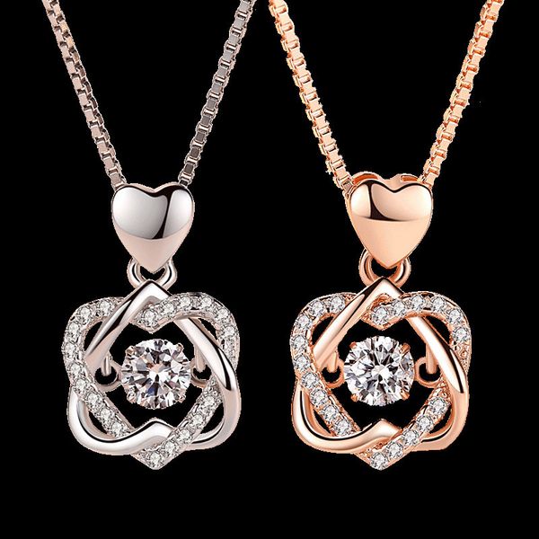 karopel fashion romantic double heart flower pendant necklace with zircon rose gold/silver color necklace for women jewelry
karopel fashion romantic double heart flower pendant necklace with zircon rose gold/silver color necklace for women jewelry