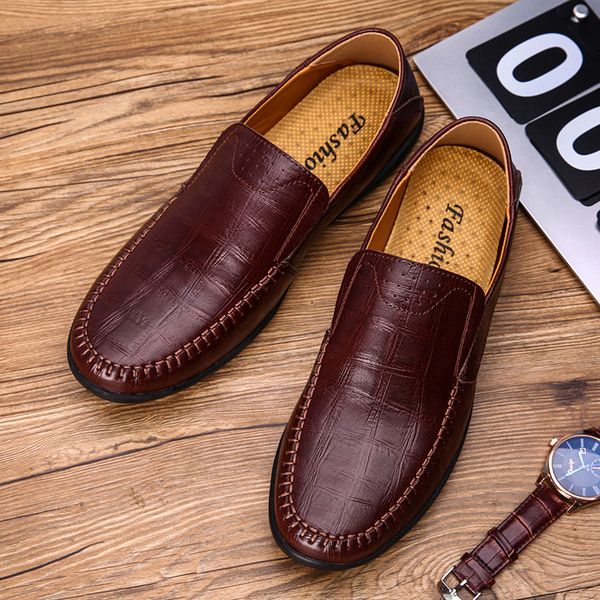classics fashion leather shoes for men genuine leather leisure comfy soft casual loafers shoes for men concise flat *9977, Black
classics fashion leather shoes for men genuine leather leisure comfy soft casual loafers shoes for men concise flat *9977, Black