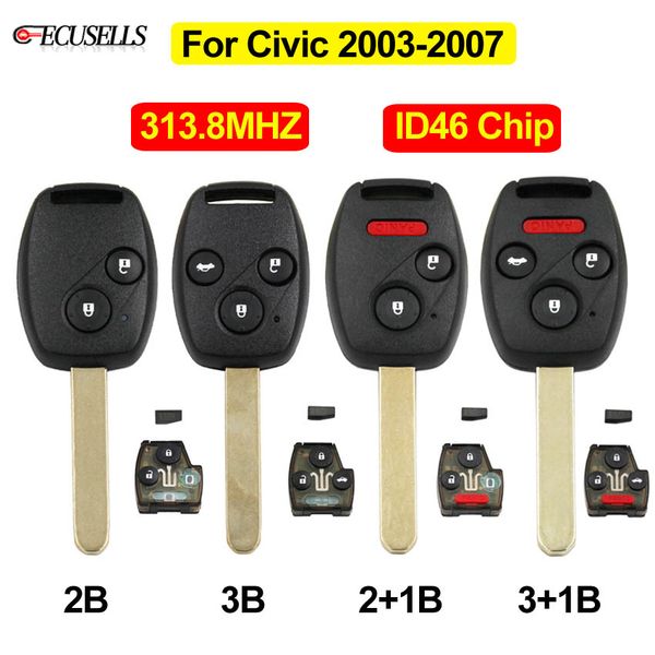 2/2+1/3/3+1 button remote smart car key 313.8mhz id46 chip hon66 uncut blade for accord for civic 2003 2004 2005 2006 2007
2/2+1/3/3+1 button remote smart car key 313.8mhz id46 chip hon66 uncut blade for accord for civic 2003 2004 2005 2006 2007