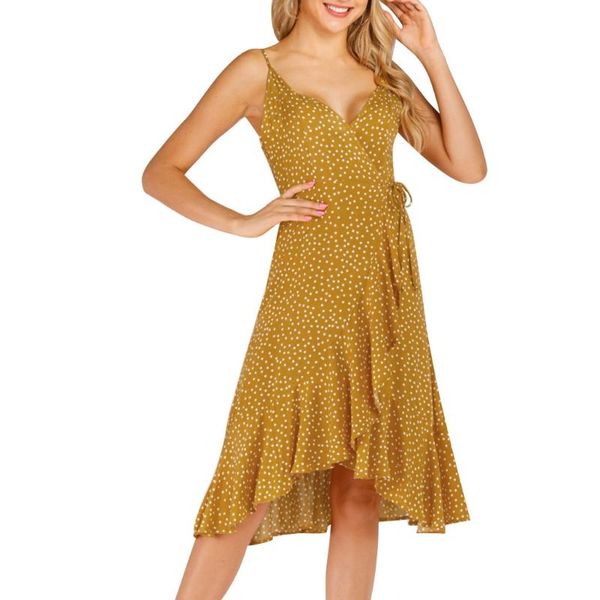 women summer beach dress solid color sweet strappy v neck sun dress ladies polka dot ruffle hem dresses vestidos plus size#g1, Black;gray
women summer beach dress solid color sweet strappy v neck sun dress ladies polka dot ruffle hem dresses vestidos plus size#g1, Black;gray