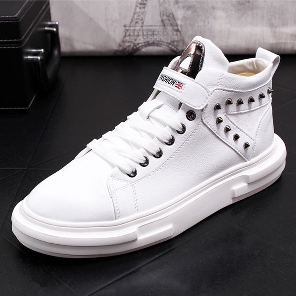 men casual shoes rivet shoes fashion breathable slip on men sneakers spring autumn casual thick bottom loafers, Black
men casual shoes rivet shoes fashion breathable slip on men sneakers spring autumn casual thick bottom loafers, Black