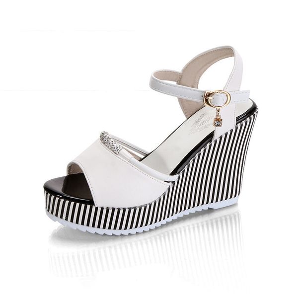 summer women's platform wedges waterproof sandals 10cm super high heel women shoes gingham pvc sandals, Black
summer women's platform wedges waterproof sandals 10cm super high heel women shoes gingham pvc sandals, Black