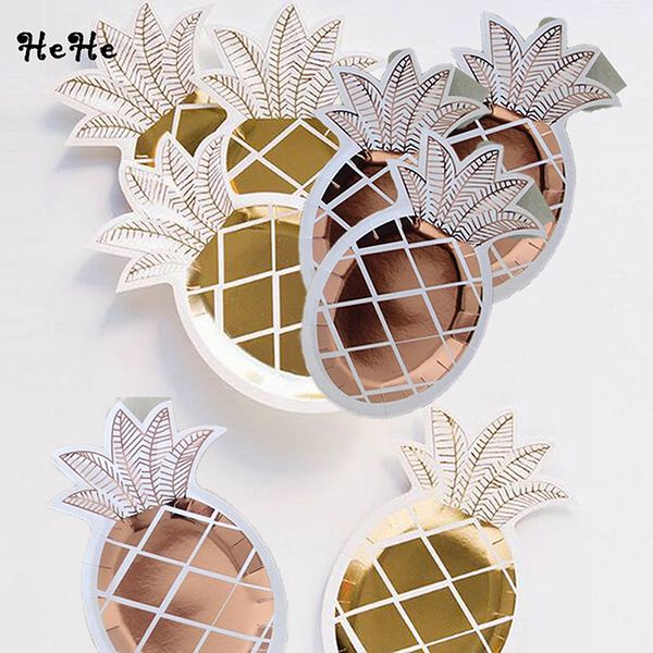 8pcs rose gold pineapple paper plates wedding happy birthday party decoration baby shower party supplies disposable tableware
8pcs rose gold pineapple paper plates wedding happy birthday party decoration baby shower party supplies disposable tableware