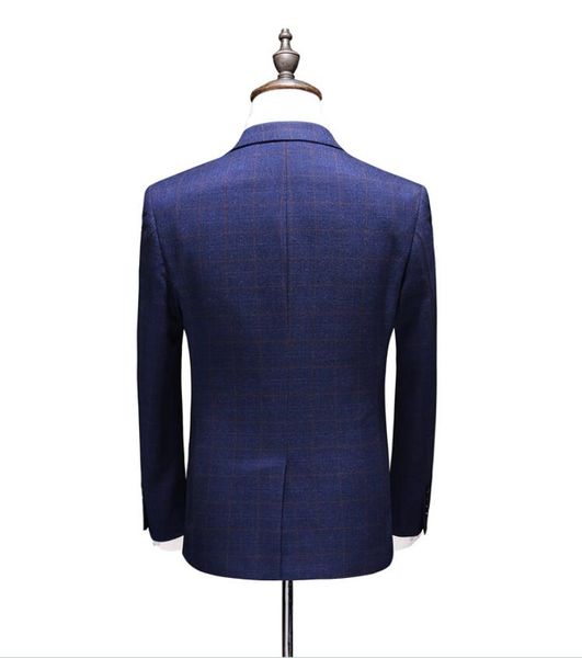 jacket+vest+pants) 2019 winter big promote wedding suits casual plaid male suit men's business party suits men, White;black
jacket+vest+pants) 2019 winter big promote wedding suits casual plaid male suit men's business party suits men, White;black