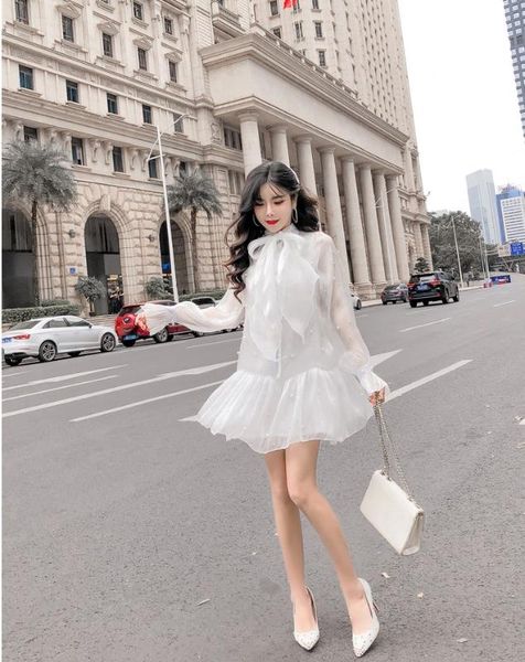 2020 selling girls fashion bow tie white dresses women ruffle black gowns holiday beach dinner dress size s l #a322, Black;gray
2020 selling girls fashion bow tie white dresses women ruffle black gowns holiday beach dinner dress size s l #a322, Black;gray
