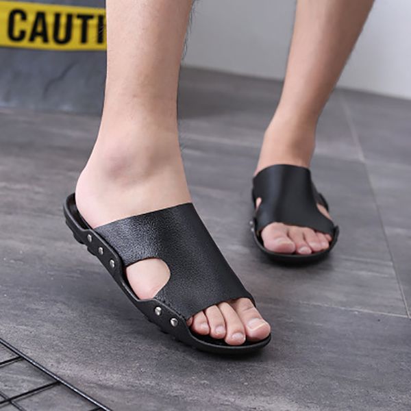men's summer soft bottom slippers men's word pad beach shoes flat fashion casual slippers indoor and outdoor shoes, Black
men's summer soft bottom slippers men's word pad beach shoes flat fashion casual slippers indoor and outdoor shoes, Black