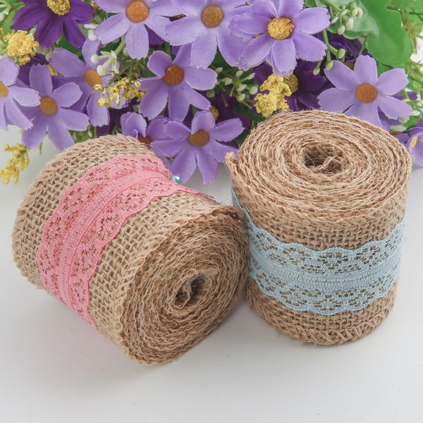 burlap and lace ribbon wide lace satin linen ribbon fabric by the roll for bag material party gift crafts flowers decorative, Black;white
burlap and lace ribbon wide lace satin linen ribbon fabric by the roll for bag material party gift crafts flowers decorative, Black;white