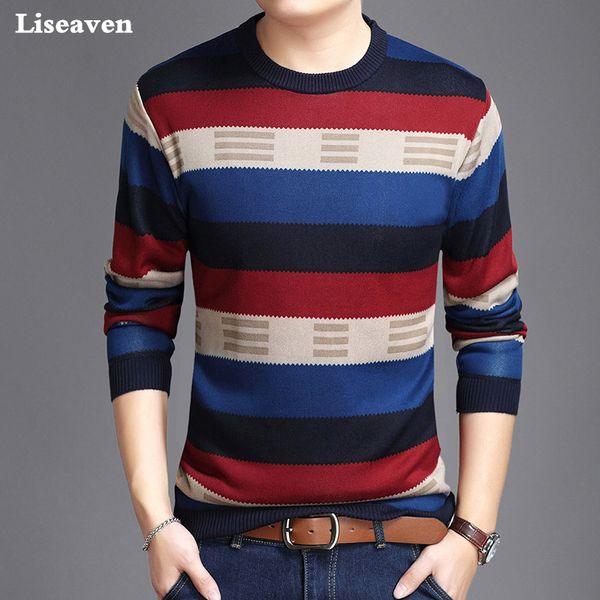 liseaven men sweaters full sleeve pullovers cashmere sweater men's clothing, White;black
liseaven men sweaters full sleeve pullovers cashmere sweater men's clothing, White;black