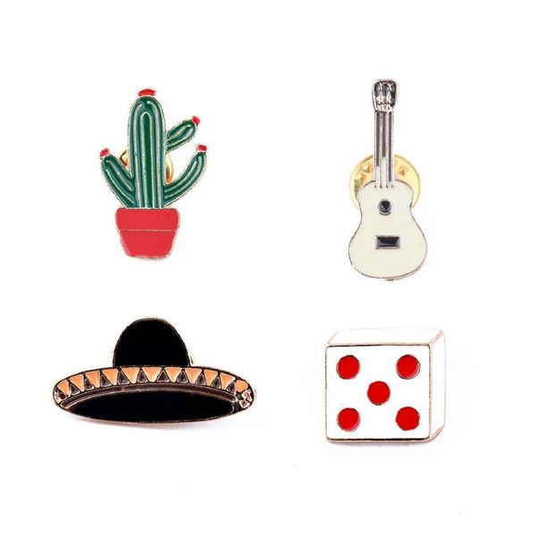 cactus flower pot sieve hat guitar personality combination pins trend cartoon creative brooch gift special unique, Gray
cactus flower pot sieve hat guitar personality combination pins trend cartoon creative brooch gift special unique, Gray