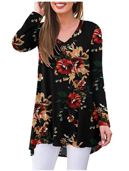 the new printed v-neck long sleeve t-shirt for autumn and winter 2019 is a cross-border medium and long leisure flower blouse, White
the new printed v-neck long sleeve t-shirt for autumn and winter 2019 is a cross-border medium and long leisure flower blouse, White