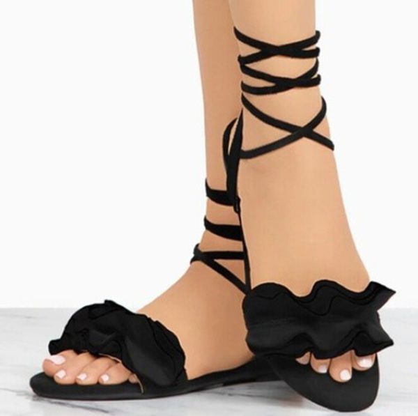 2019 fashion new sizeflower flat sandals europe and america ladies sandals, Black
2019 fashion new sizeflower flat sandals europe and america ladies sandals, Black