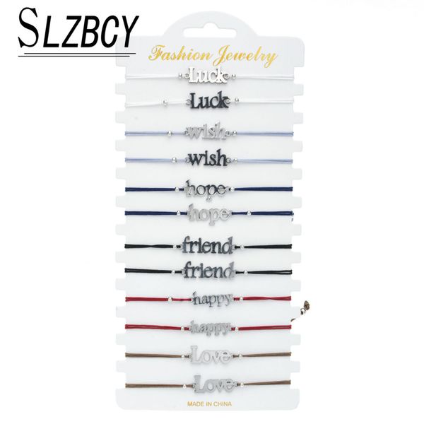 new fashion friend stainless steel adjustable bracelet women letter love wish charm weave bracelet couple wristband jewelry, Golden;silver
new fashion friend stainless steel adjustable bracelet women letter love wish charm weave bracelet couple wristband jewelry, Golden;silver