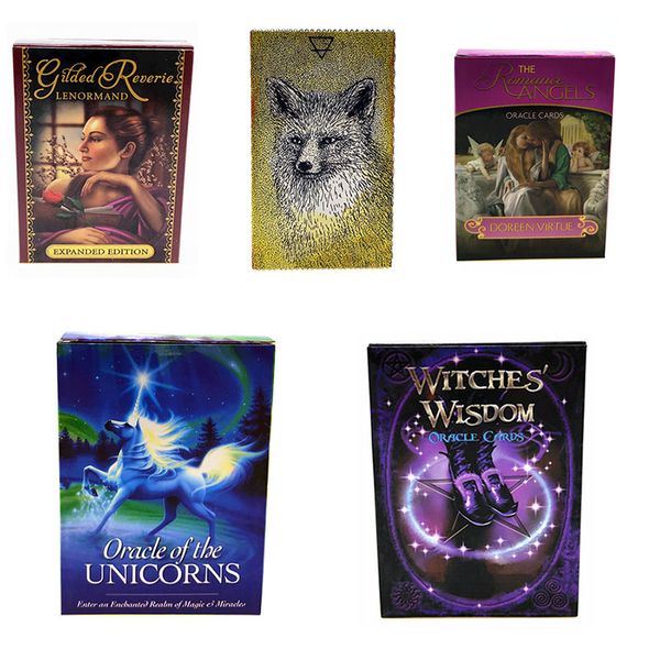 new 5 styles english oracle cards 101*74mm unicorns lenormand witches animal spirit tarot cards deskgame toys z0200
new 5 styles english oracle cards 101*74mm unicorns lenormand witches animal spirit tarot cards deskgame toys z0200