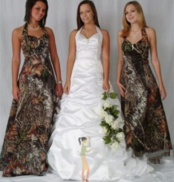 camo bridesmaid dresses halter customized sleeveless evening gowns vintage forest formal floor length brides maid dress for women z67, White;pink
camo bridesmaid dresses halter customized sleeveless evening gowns vintage forest formal floor length brides maid dress for women z67, White;pink