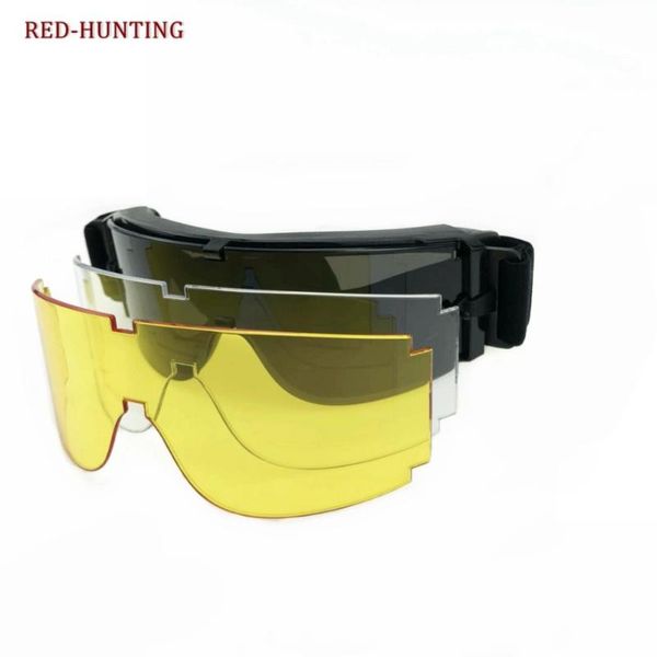 outdoor tactical x800 goggle windproof glass anti-dust helmet eyewear