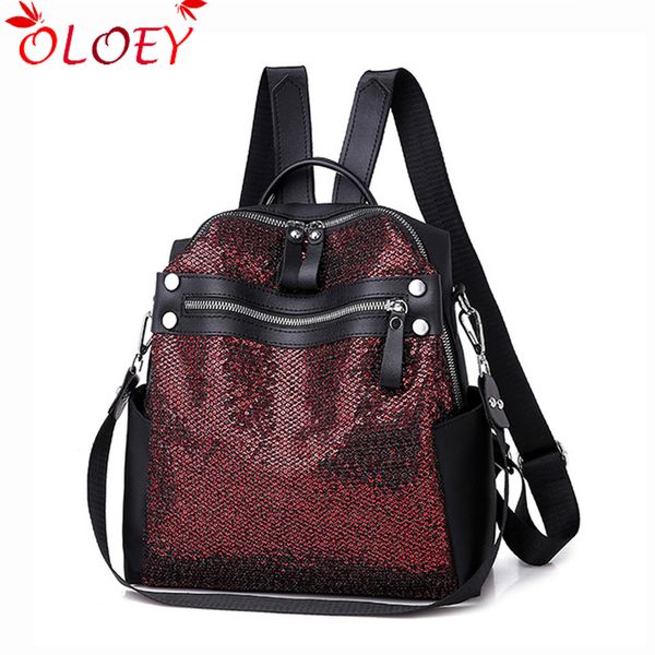 2019 new quality sequins backpack female simple multi-function bag girls casual backpack fashion college wind
2019 new quality sequins backpack female simple multi-function bag girls casual backpack fashion college wind