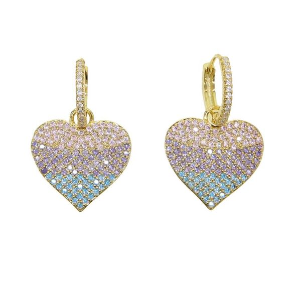 2020 valentine's day gift for lover girlfriend pastel colorful cz heart charm dangle drop earring fashion, Silver
2020 valentine's day gift for lover girlfriend pastel colorful cz heart charm dangle drop earring fashion, Silver