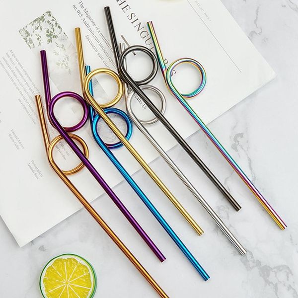 7 colors reusable distortion circular straws stainless steel multi color metal straw tea milk coffee drinking tool fa2978
7 colors reusable distortion circular straws stainless steel multi color metal straw tea milk coffee drinking tool fa2978