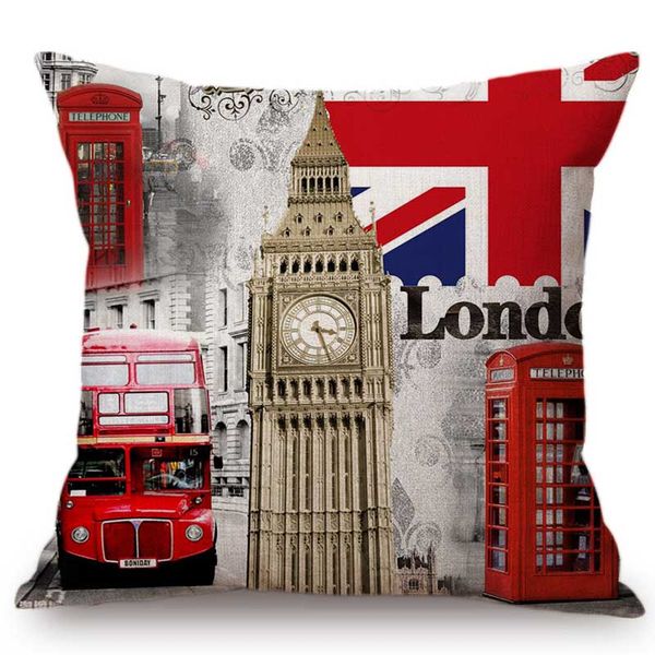 vintage london street view landscape big ben tower poster card style sofa throw pillow for home decoration linen cushion cover
vintage london street view landscape big ben tower poster card style sofa throw pillow for home decoration linen cushion cover