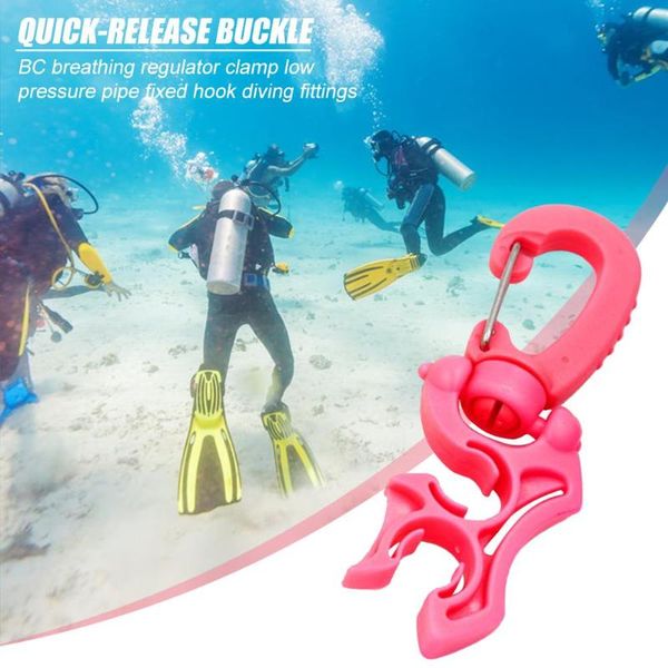 bcd low pressure hose hook excellent durable soft and silica gel quick shackle diving breathing regulator fixing clamp
bcd low pressure hose hook excellent durable soft and silica gel quick shackle diving breathing regulator fixing clamp