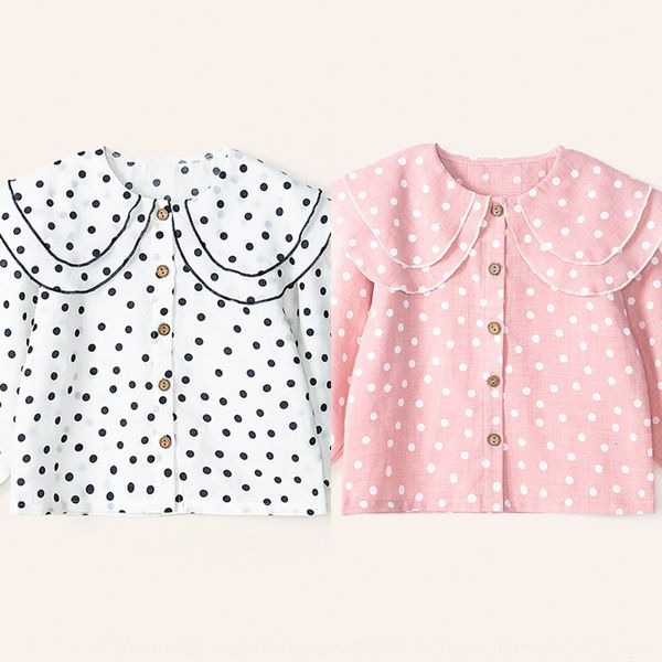 autumn 2020 double-layer lotus leaf big children's clothing lapel girl shirt children's wear polka dot long sleeve thin shirt, White;black
autumn 2020 double-layer lotus leaf big children's clothing lapel girl shirt children's wear polka dot long sleeve thin shirt, White;black