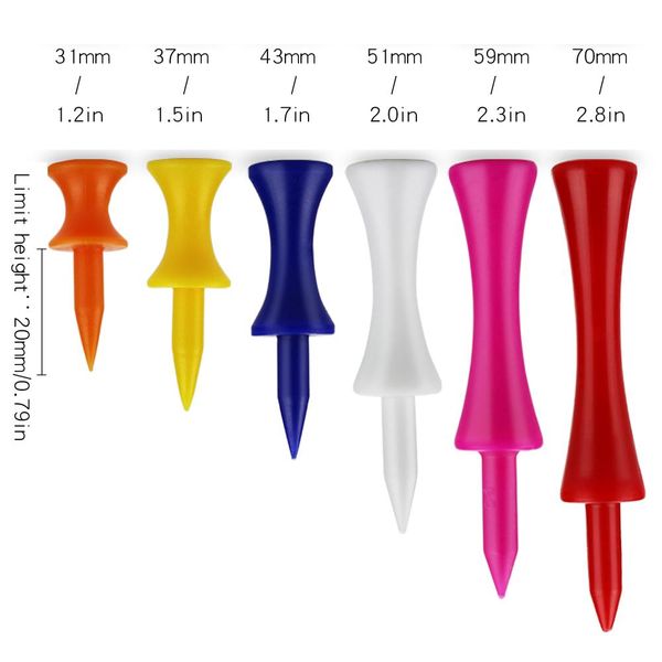 50pcs/pack tees step down golf tees plastic golf tee colorful for all over sized drivers, irons & hybrids. longer drives tsimo
50pcs/pack tees step down golf tees plastic golf tee colorful for all over sized drivers, irons & hybrids. longer drives tsimo
